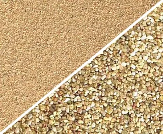 12 nature coloured - 0,4-0,8 mm and 2-3 mm